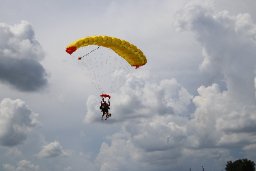 Aaron Brown skydiving